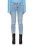 Main View - Click To Enlarge - FRAME - Le Garcon' distressed crop skinny jeans