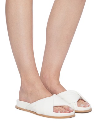 Figure View - Click To Enlarge - AERA - 'Patty' Crisscross Band Vegan Leather Slides