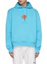 Main View - Click To Enlarge - JACQUEMUS - Pistoun' Floral Embroidery Cotton Drawstring Hoodie