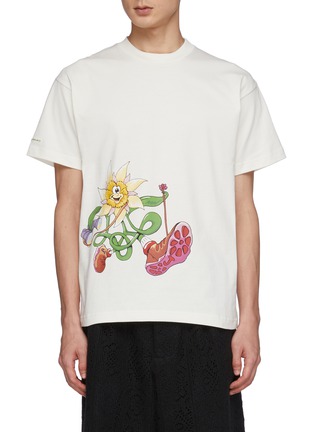 Main View - Click To Enlarge - JACQUEMUS - Randonnee' Floral Print Cotton Crewneck T-Shirt