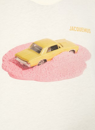  - JACQUEMUS - Voiture' Car Print Oversized Cotton Crewneck T-Shirt