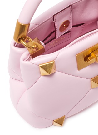 Detail View - Click To Enlarge - VALENTINO GARAVANI - Valentino Garavani Macrostuds Nappa Leather Top Handle Mini Bag