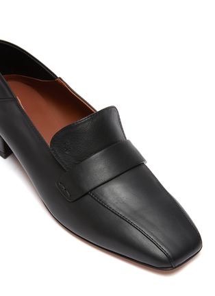 Detail View - Click To Enlarge - GRAY MATTERS - Comoda' Step-down Heel Leather Loafers
