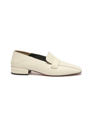 Main View - Click To Enlarge - GRAY MATTERS - Comoda' Step-down Heel Leather Loafers