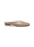 Main View - Click To Enlarge - GRAY MATTERS - Mildred' V Throat Leather Slip-on Mules
