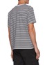 Back View - Click To Enlarge - NANAMICA - Coolmax Striped Cotton Blend Crewneck T-Shirt