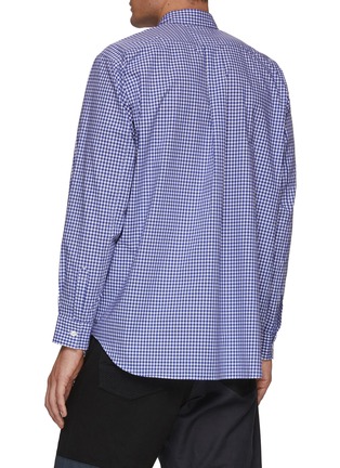 Back View - Click To Enlarge - COMME DES GARÇONS SHIRT - LONG SLEEVES FOREVER SHAPE ONE WIDE CLASSIC GINGHAM SHIRT