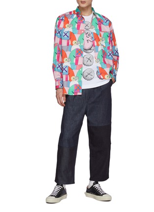 Figure View - Click To Enlarge - COMME DES GARÇONS SHIRT - Comme Des Garçons x Kaws All Over Print Shirt