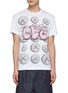 Main View - Click To Enlarge - COMME DES GARÇONS SHIRT - Comme Des Garçons x Kaws Pink CDG Print T-Shirt