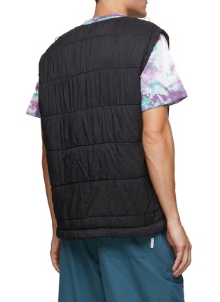 Back View - Click To Enlarge - ARIES - V Neck Padded Zip Up Vest