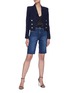 Figure View - Click To Enlarge - L'AGENCE - 'Taylor' denim bermuda shorts