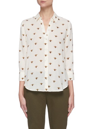 Main View - Click To Enlarge - L'AGENCE - 'Camilee' bee print shirt