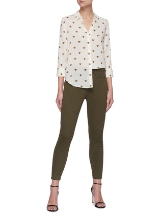 Figure View - Click To Enlarge - L'AGENCE - 'Camilee' bee print shirt