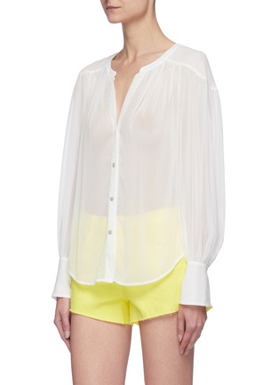 Front View - Click To Enlarge - L'AGENCE - 'Farah' V-neck blouse
