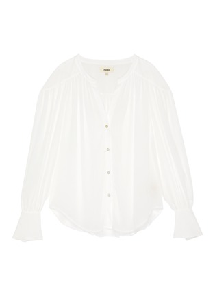 Main View - Click To Enlarge - L'AGENCE - 'Farah' V-neck blouse