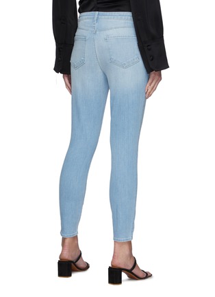 Back View - Click To Enlarge - L'AGENCE - Margot' Light Wash Cropped Skinny Jeans