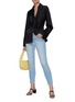 Figure View - Click To Enlarge - L'AGENCE - Margot' Light Wash Cropped Skinny Jeans
