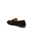  - GIANVITO ROSSI - Leather braid detail suede loafers