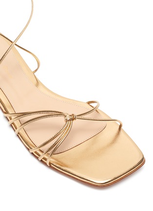 Detail View - Click To Enlarge - GIANVITO ROSSI - Strappy flat nappa leather sandals