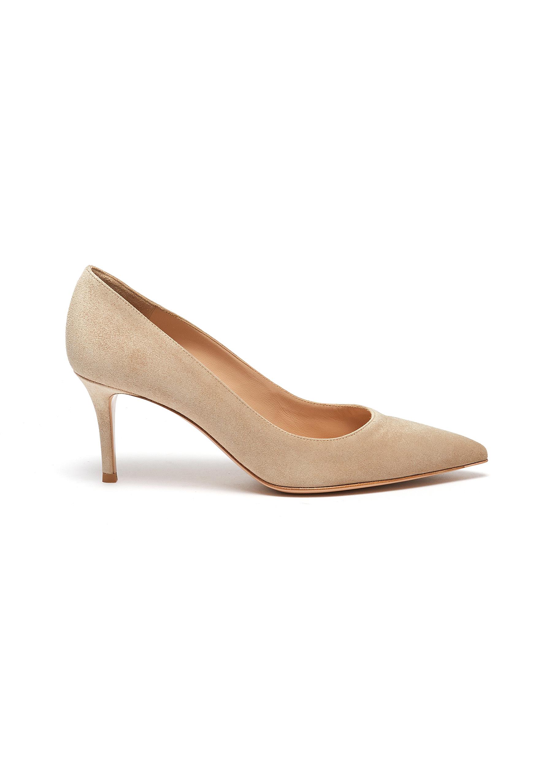 Tan suede pumps Clearance