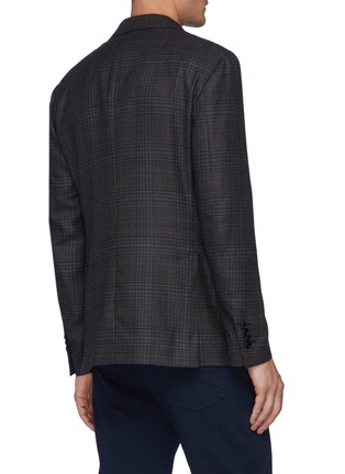 Back View - Click To Enlarge - LARDINI - Notched Lapel Wool Blend Single Breasted Blazer