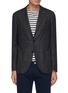 Main View - Click To Enlarge - LARDINI - Notched Lapel Wool Blend Single Breasted Blazer
