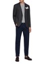 Figure View - Click To Enlarge - LARDINI - Notched Lapel Wool Blend Single Breasted Blazer