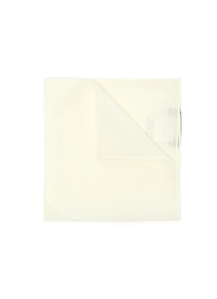 Main View - Click To Enlarge - LARDINI - Off-White Wool Pocket Square