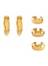 Main View - Click To Enlarge - MISHO - Sunday' 22k Gold-plated Bronze Earring and Ear Cuff Set