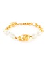 Main View - Click To Enlarge - MISHO - Baroque Pearl 22k Gold-plated Bronze Chain Bracelet