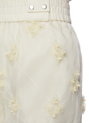  - MARCHEN - Sheer layered flower embellished shorts