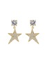Main View - Click To Enlarge - CZ BY KENNETH JAY LANE - Cubic Zirconia Star Motif Drop Earrings