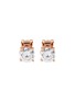 Main View - Click To Enlarge - CZ BY KENNETH JAY LANE - Round Cut Cubic Zirconia Clip On Stud Earrings