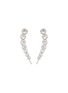 Main View - Click To Enlarge - CZ BY KENNETH JAY LANE - Bezel Cubic Zirconia Crawler Earrings