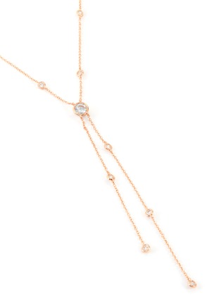Detail View - Click To Enlarge - CZ BY KENNETH JAY LANE - Cubic Zirconia By the Yard Y Necklace