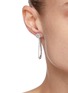 Figure View - Click To Enlarge - CZ BY KENNETH JAY LANE - Cubic Zirconia Loop Back Earrings