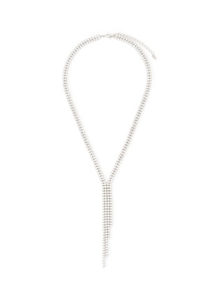 Main View - Click To Enlarge - CZ BY KENNETH JAY LANE - Cubic Zirconia Tassel Necklace