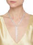 Figure View - Click To Enlarge - CZ BY KENNETH JAY LANE - Cubic Zirconia Tassel Necklace