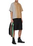 Figure View - Click To Enlarge - KARMUEL YOUNG - 'Cuboid' Wool mohair blend tailored shorts