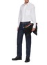 Figure View - Click To Enlarge - KARMUEL YOUNG - Dark rinse two way cuff jeans