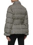 Back View - Click To Enlarge - BALMAIN - Tied Waist Monogram Double Breasted Puffer Jacket