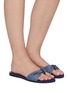 Figure View - Click To Enlarge - HAVAIANAS - 'You St. Tropez Shine' Twist Bow Flatform Sandals