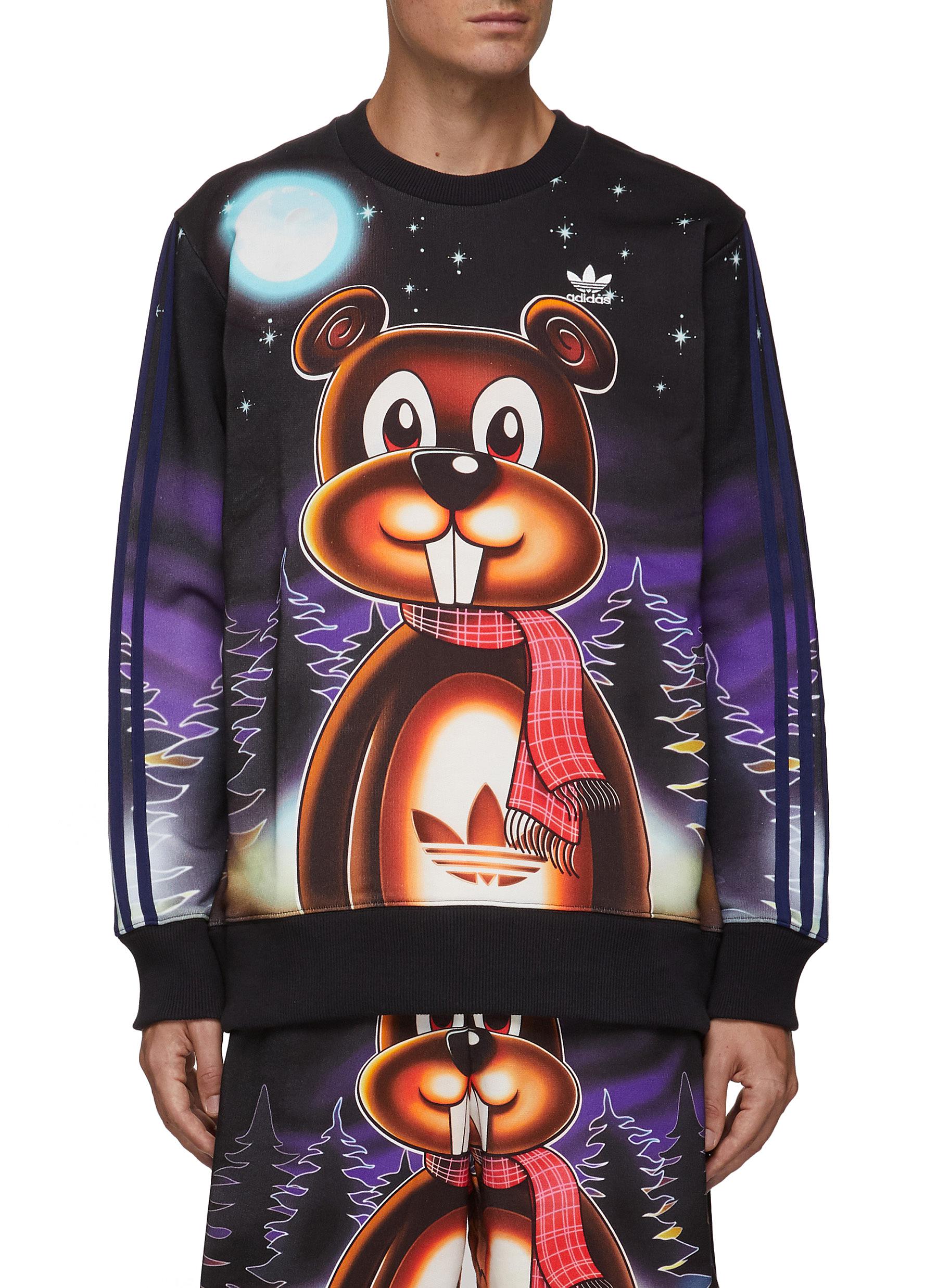 ADIDAS X KERWIN FROST SQUIRREL AOP THERMAL LONG SLEEVES T-SHIRT