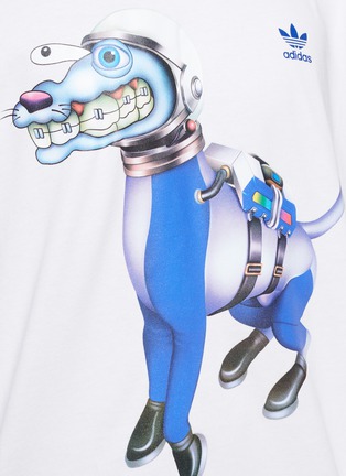  - ADIDAS - Space Dog Graphic Print Oversized Cotton T-shirt