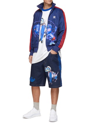 Figure View - Click To Enlarge - ADIDAS - Space Dog Graphic Print Oversized Cotton T-shirt