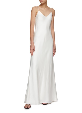 Figure View - Click To Enlarge - THE ROW - SLEEVELESS STRAPPY MAXI SATIN SLIP DRESS