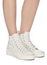 Figure View - Click To Enlarge - ASH - 'Gaudi' studded high top leather sneakers