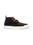 Main View - Click To Enlarge - PIERRE HARDY - Buckle Strap Suede Hi Top Sneakers