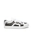 Main View - Click To Enlarge - PIERRE HARDY - 104' Fading Cube Print Leather Lace Up Sneakers