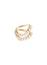 MELISSA KAYE - 'Aria Blake' Diamond 18k Rose Gold Double Band Ring